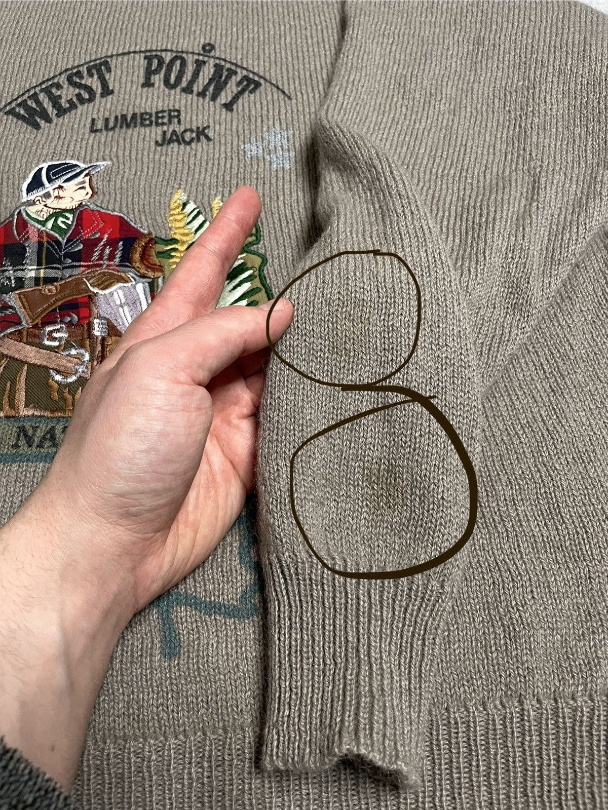 Vintage Vintage Beige Wool Knitwear Jumper Sweater Embroidered Size US L / EU 52-54 / 3 - 5 Thumbnail