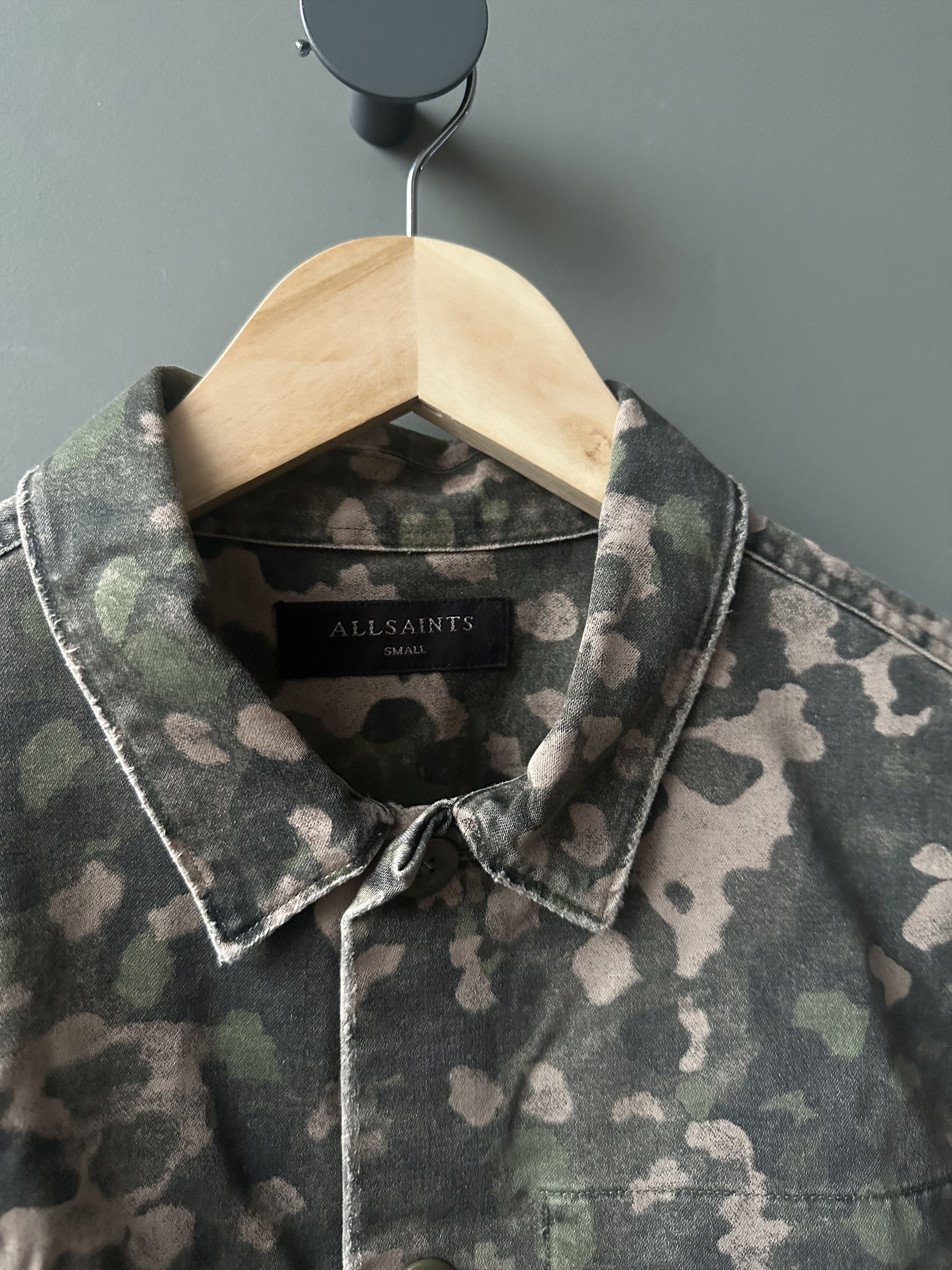 Allsaints Allsaints Fassett SS Camo Khaki Green Shirt Size S Size US S / EU 44-46 / 1 - 3 Thumbnail