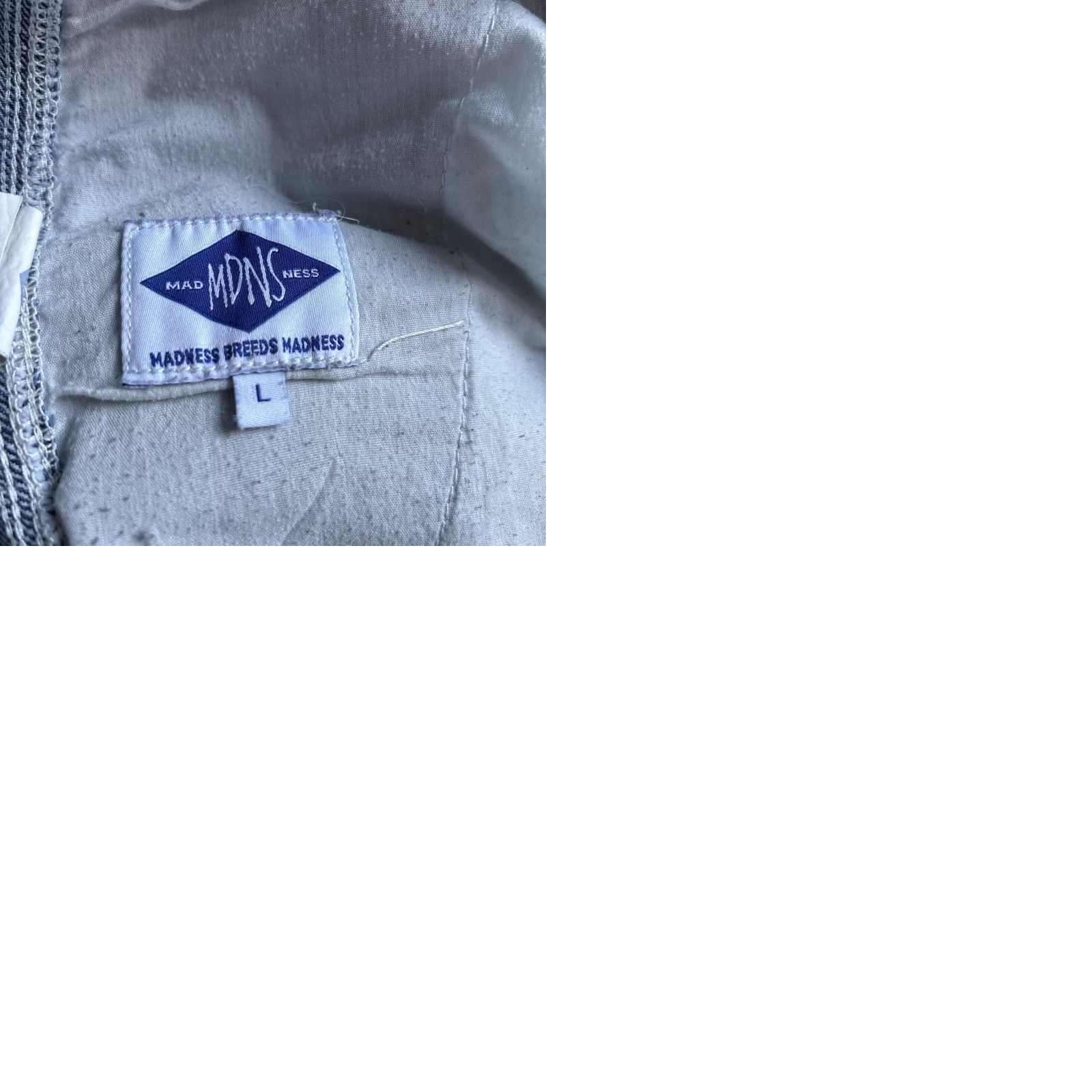 Doublet MDNS Madness Jeans Double Knee Faded Painted Distressed Suspenders Large Mens Jeans Distressed Blue 24in Inseam L Regular, Tapered, Pre-owned Size US 33 - 9 Thumbnail