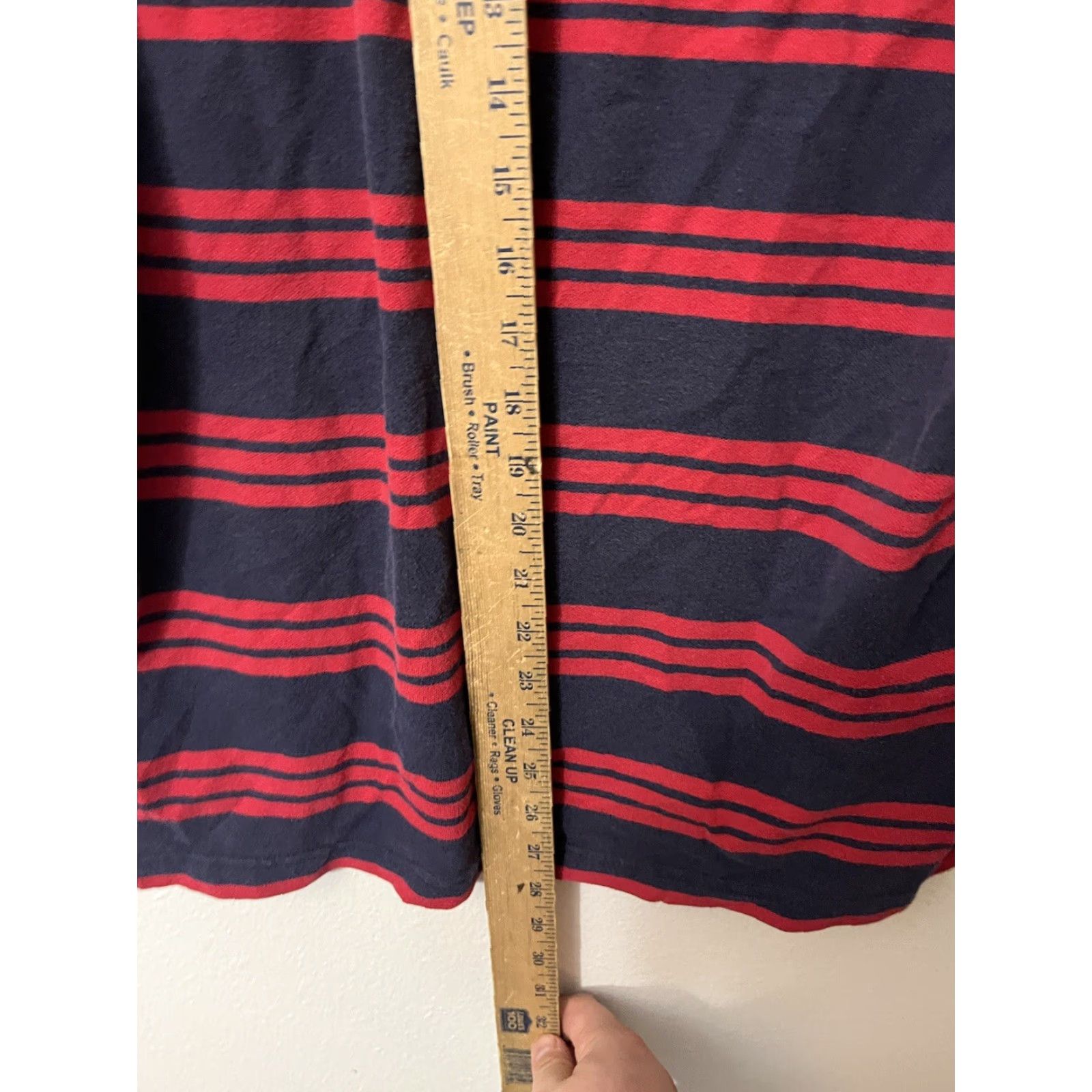 Tommy Hilfiger Tommy Hilfiger Polo Shirt Short Sleeve XL Slim Fit Red Blue Striped Mens Shirt XL Red/Blue Size US XL / EU 56 / 4 - 4 Thumbnail