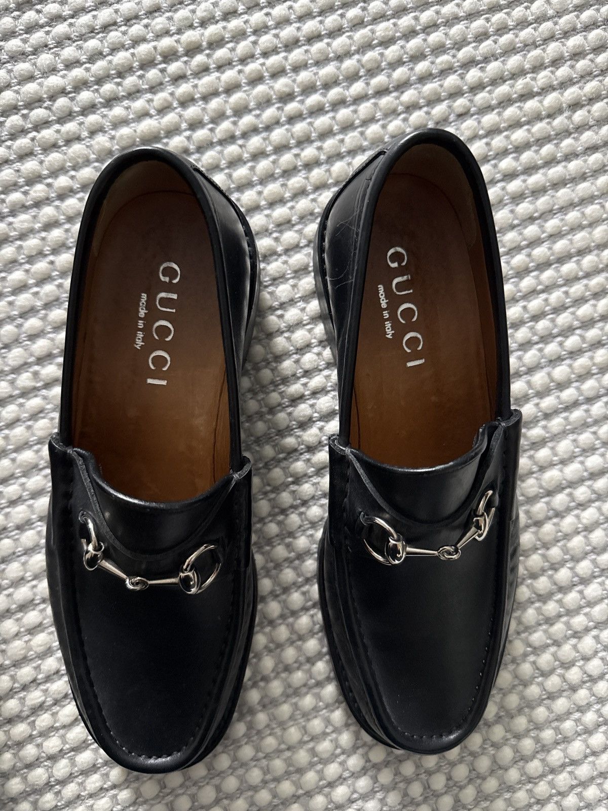 Gucci Gucci leather lugged sole loafers Size US 8.5 / EU 41-42 - 2 Thumbnail