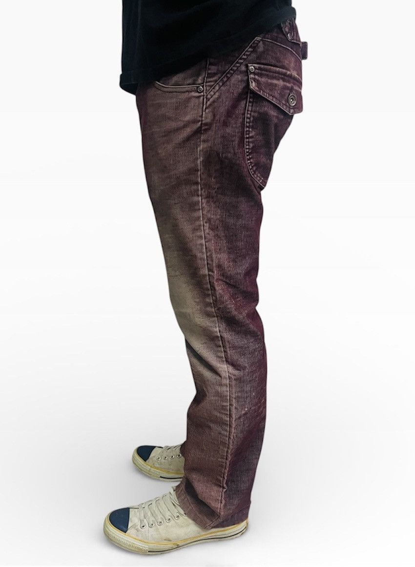 Japanese Brand Semantic Design Purple Washed Flared Corduroy Jeans Size US 34 / EU 50 - 18 Thumbnail