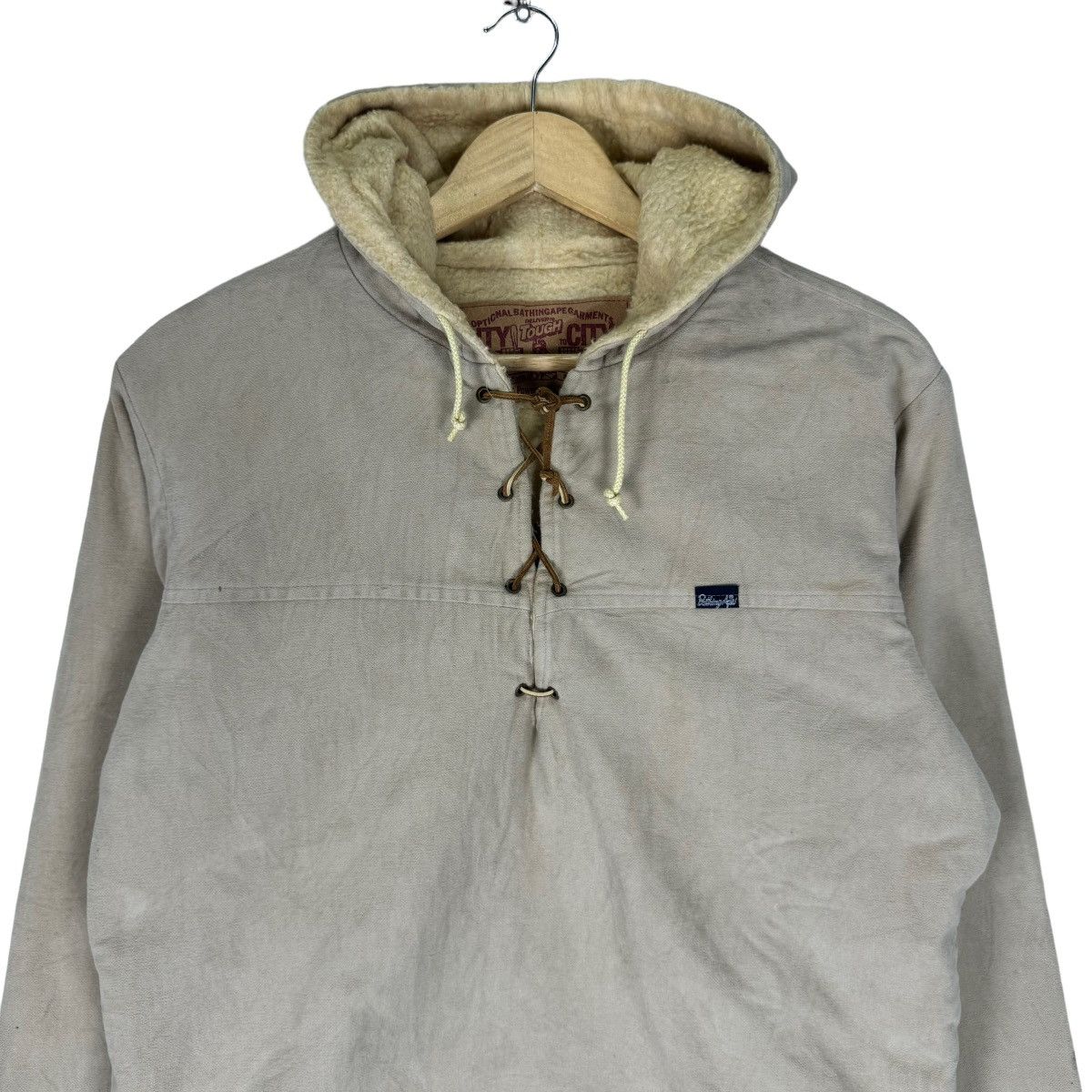 Bape 🌟BATHING APE PULLOVER HOODIE SHEPA JACKET Size L / US 10 / IT 46 - 3 Thumbnail