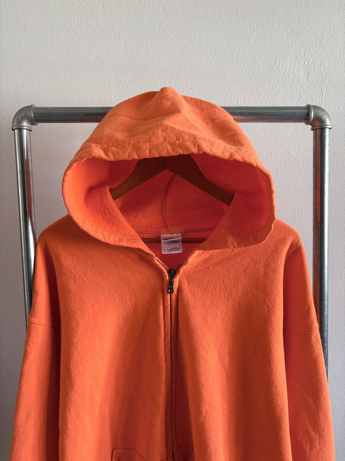 Russell Athletic Gildan Blank Orange Hoodie Zip Size US XL / EU 56 / 4 - 2 Thumbnail