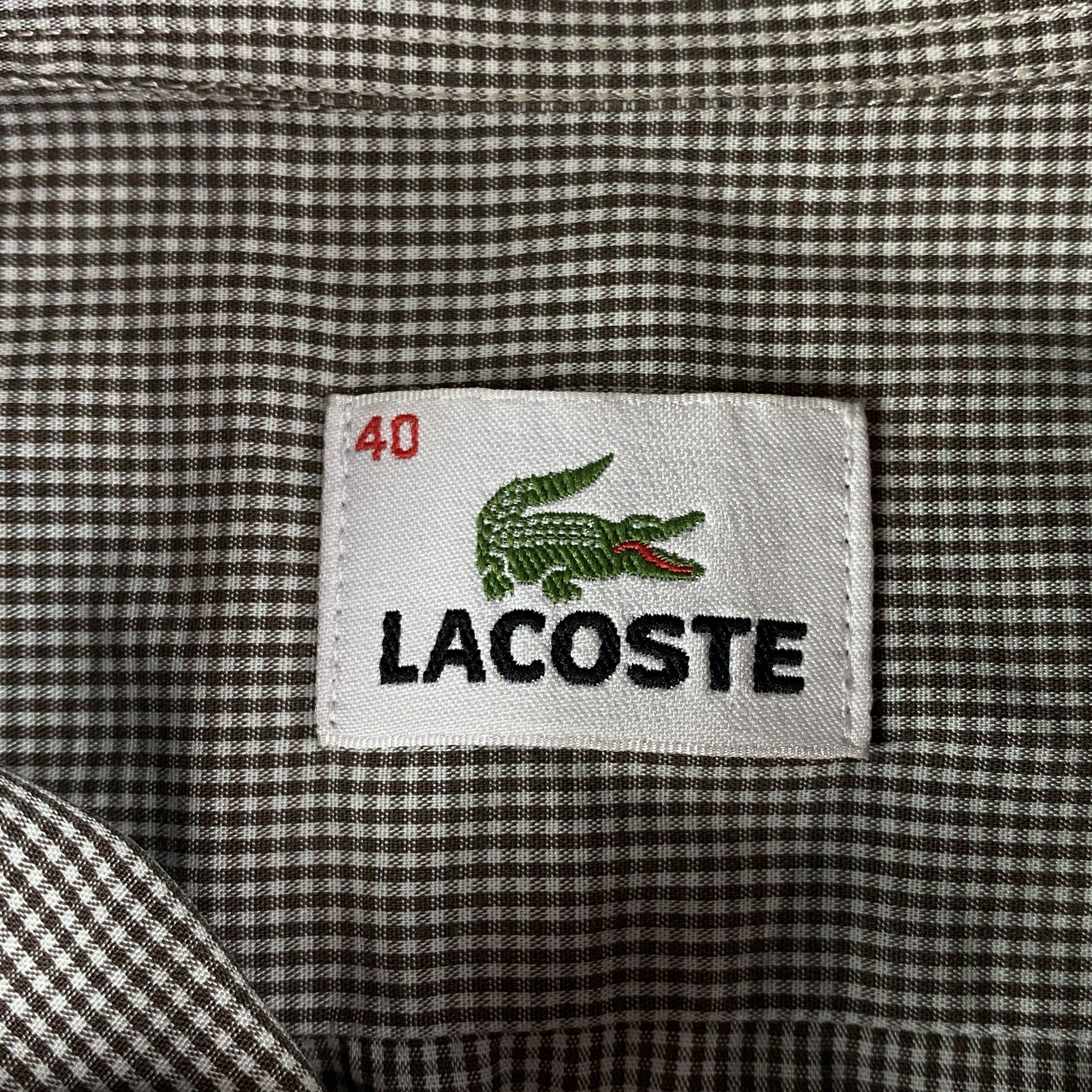 Lacoste × Vintage Mens Vintage Long Sleeve Shirts Lacoste Size 40 Cotton Size US L / EU 52-54 / 3 - 4 Thumbnail