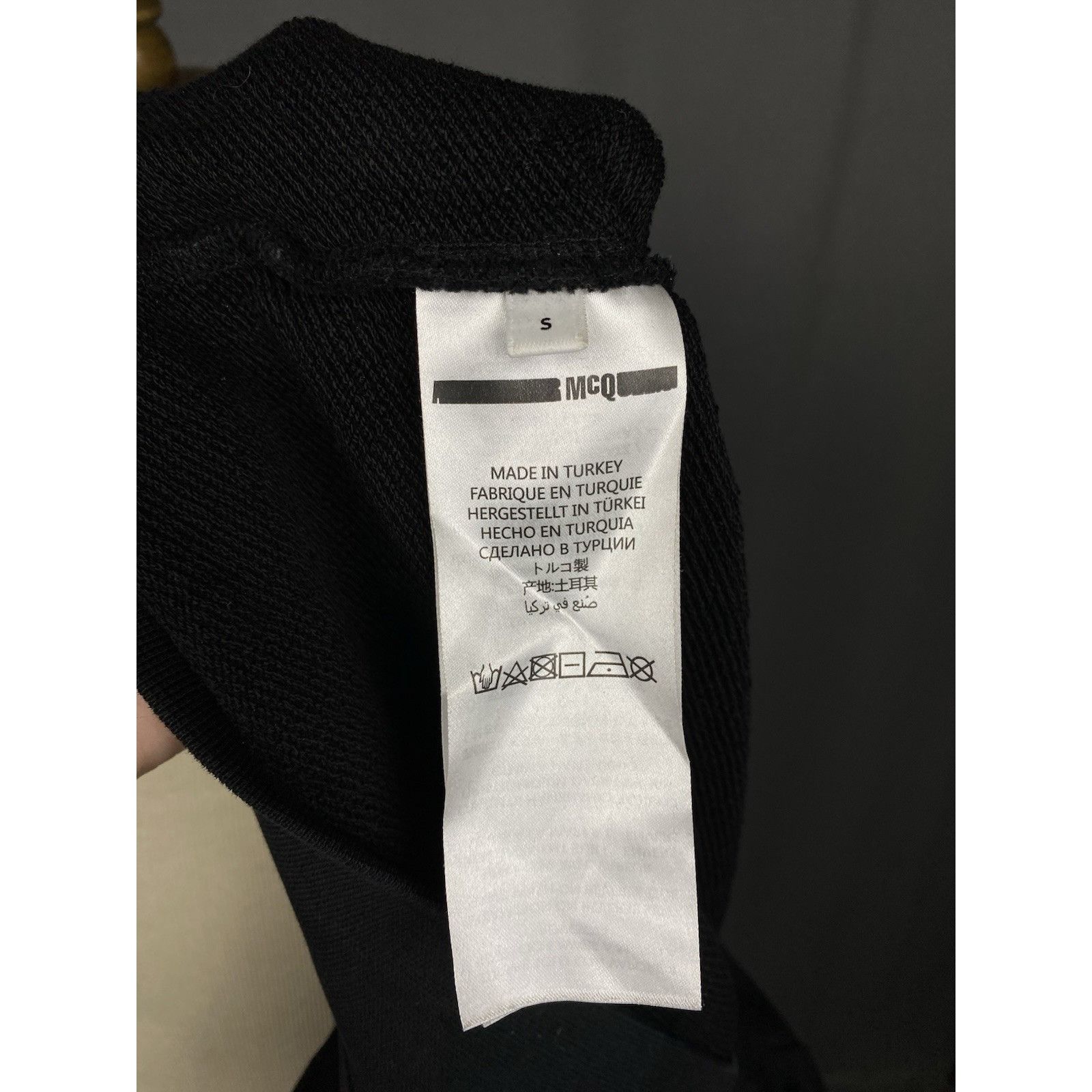 Alexander McQueen Alexander McQueen Big Logo Men's Black Hoodie Sweater Size S Size US S / EU 44-46 / 1 - 10 Thumbnail