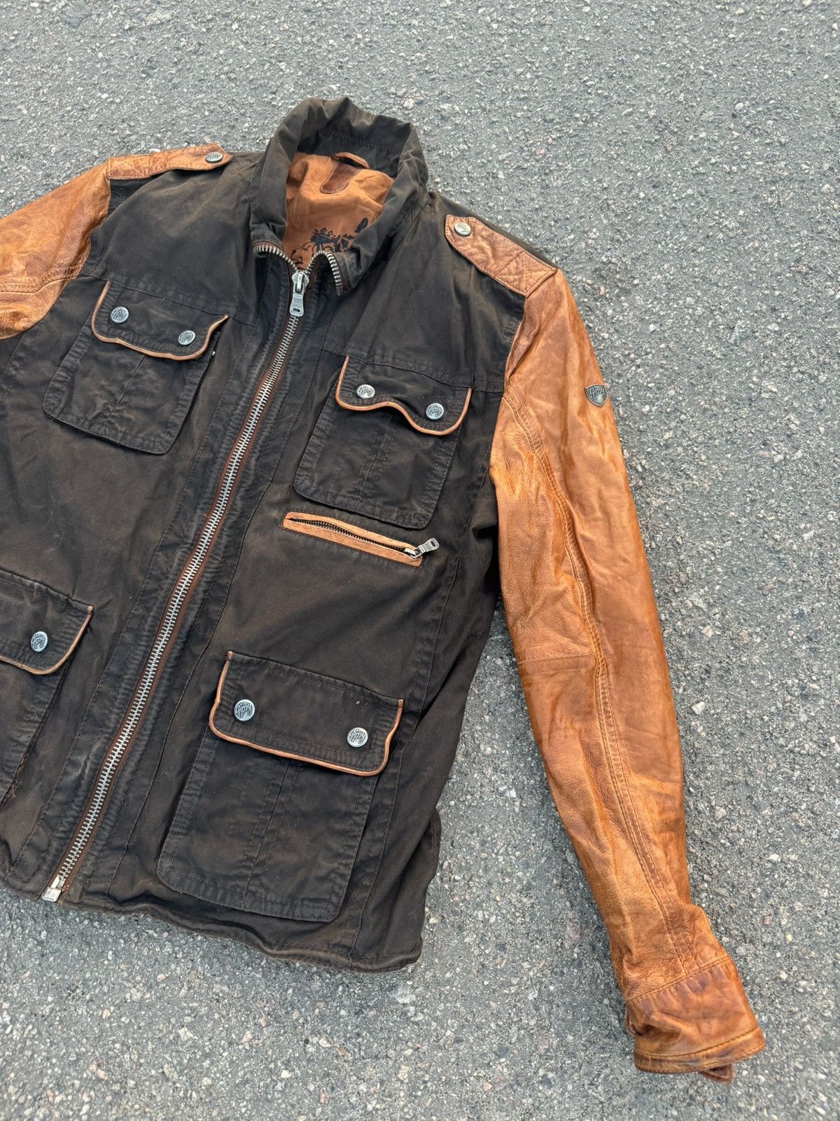 Vintage Vintage Y2K Gipsy Wax Leather Motorcycle Jacket Size US M / EU 48-50 / 2 - 2 Thumbnail