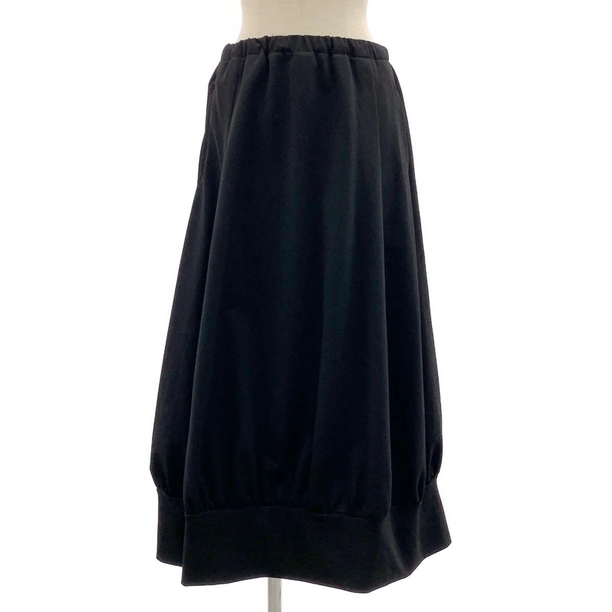Yohji Yamamoto REGULATION - POLYESTER TWILL JERSEY SKIRT