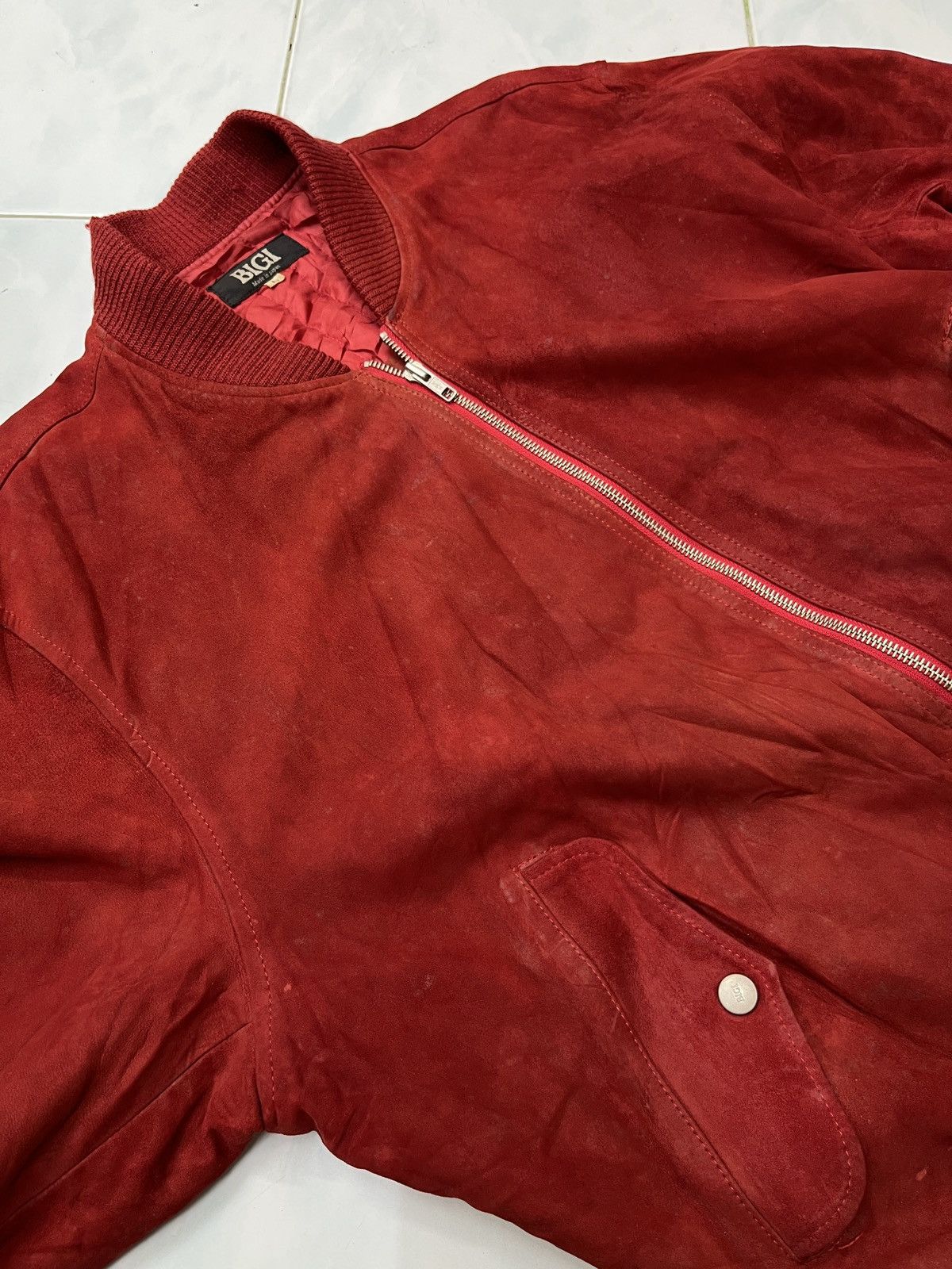 Genuine Leather 🔥🔥🔥STEALS VTG BIGI LEATHER BOMBER JACKET Size US M / EU 48-50 / 2 - 10 Thumbnail