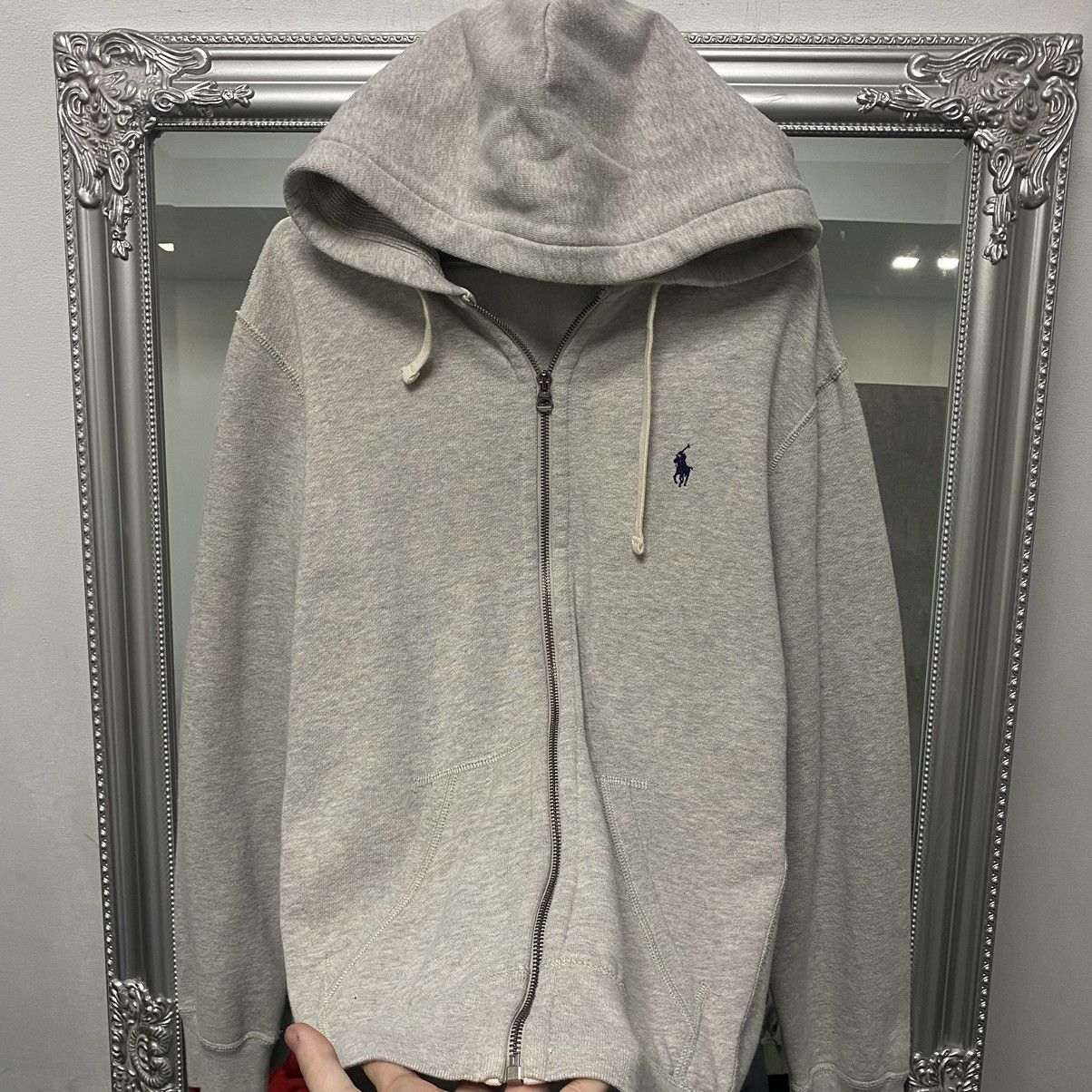 Polo Ralph Lauren Polo Ralph Lauren Zip Hoodie Gray Vintage Size US M / EU 48-50 / 2 - 3 Thumbnail
