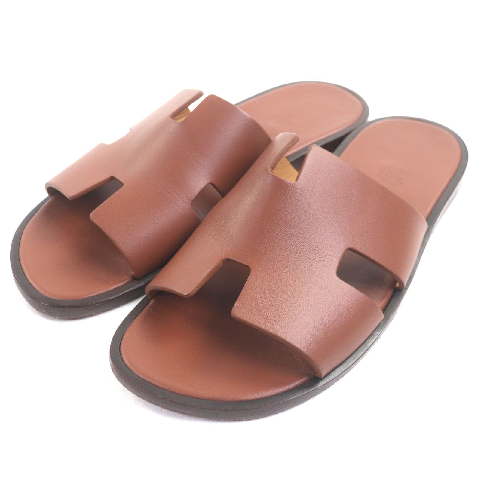 Hermes Hermès Izmir41 Leather Sandals Leather Shoes DUTY FREE for USA