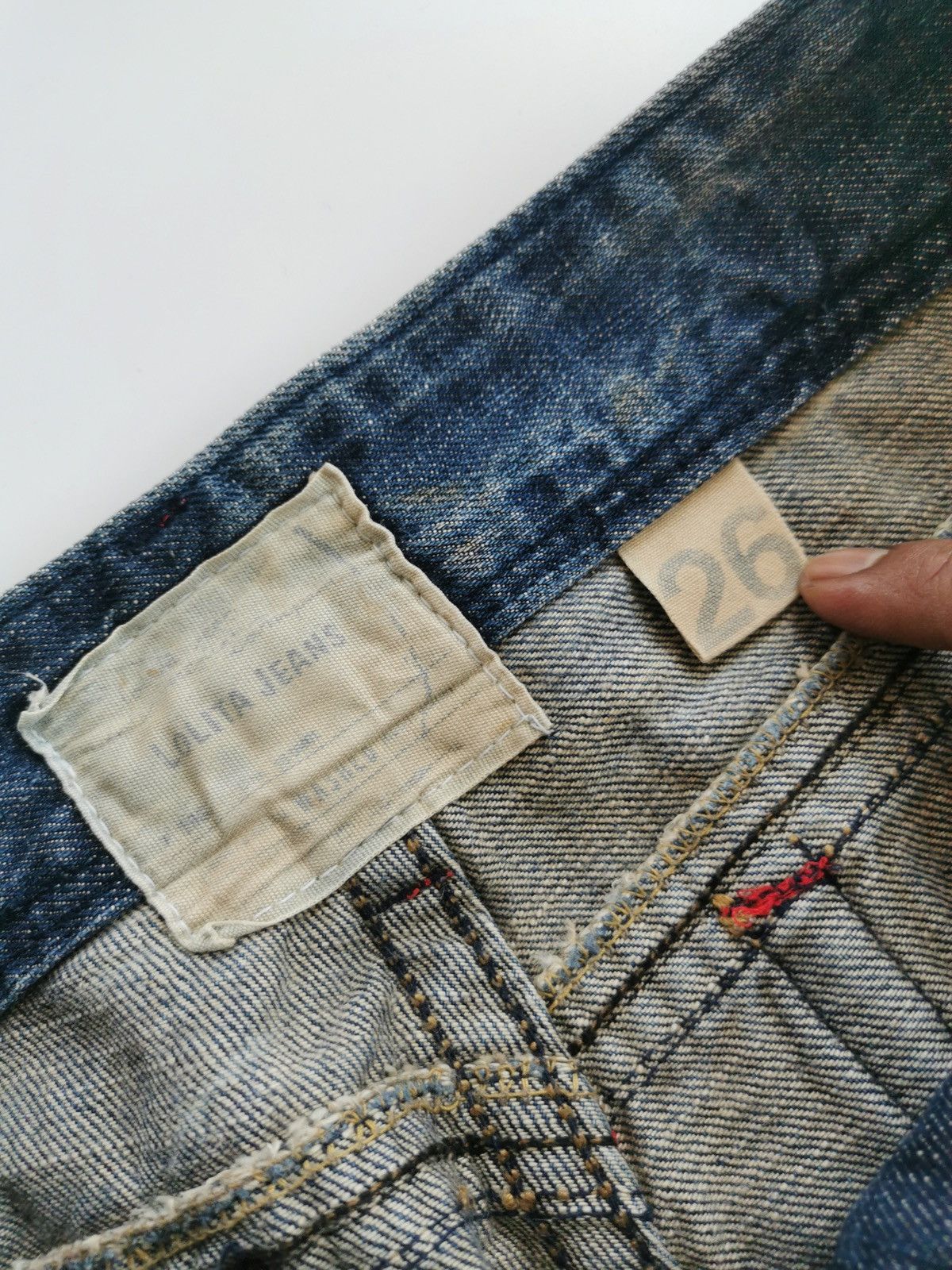 Japanese Brand Bootcut Mudwash Lolita Denim Jeans Size 28" / US 6 / IT 42 - 7 Thumbnail