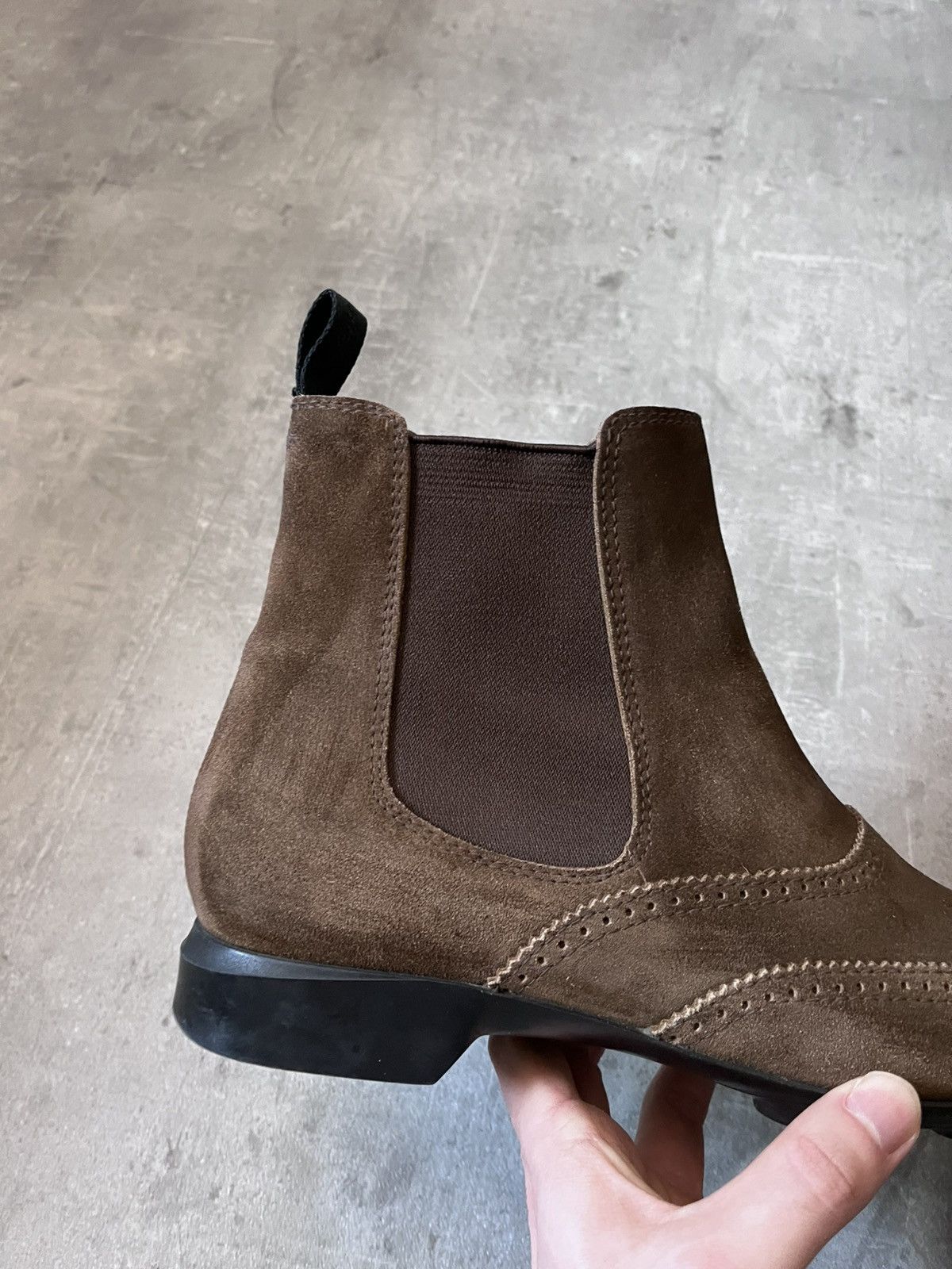 Miu Miu Miu Miu vintage chelsea boots 90s brown suede Size US 9 / EU 42 - 6 Thumbnail
