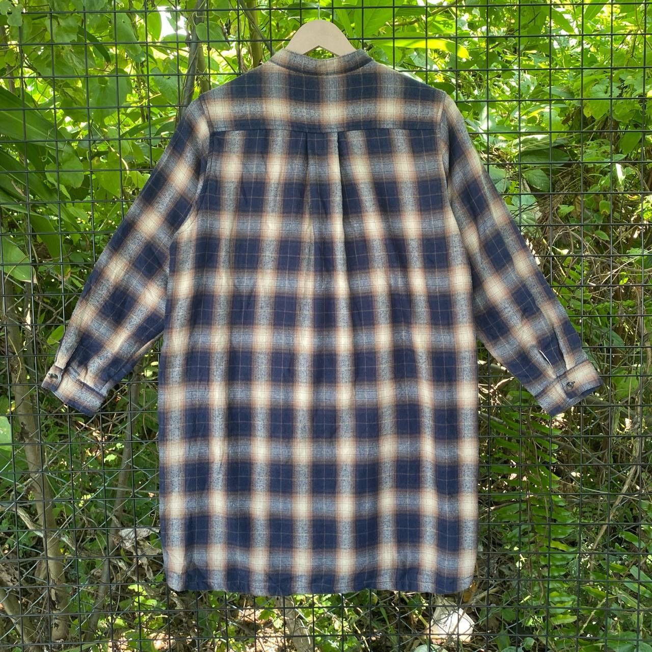 Flannel × Japanese Brand × Vintage Vintage Logos Shadow Plaid Flanel Jacket Size L / US 10 / IT 46 - 8 Thumbnail