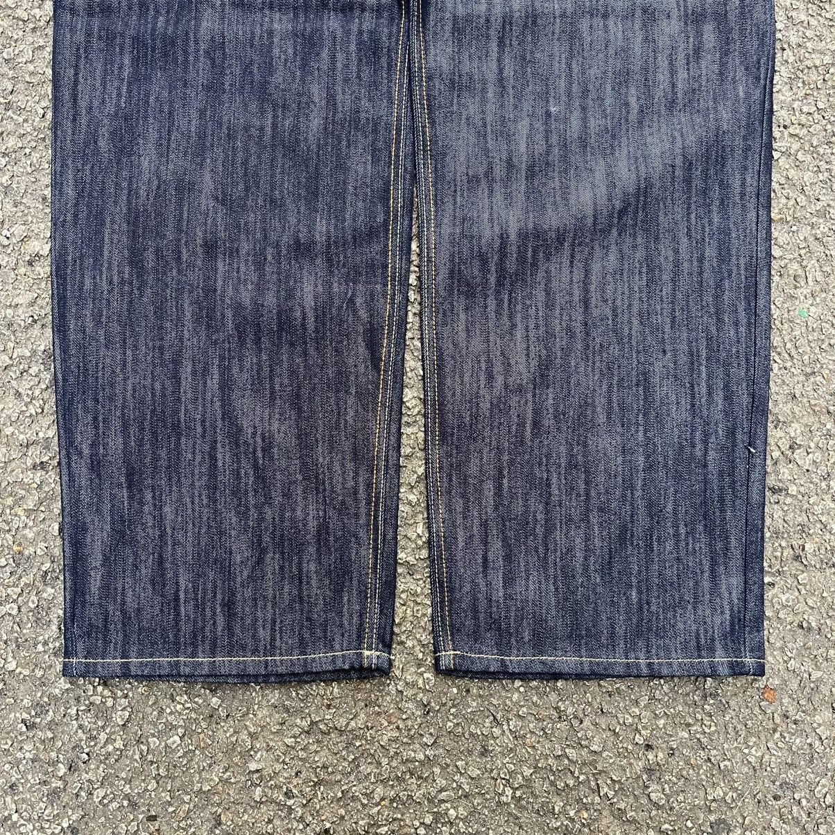 Ed Hardy Crazy Y2K Baggy Jeans Tribal Velvet Denim Coogi JNCO Pants Size US 40 / EU 56 - 3 Thumbnail
