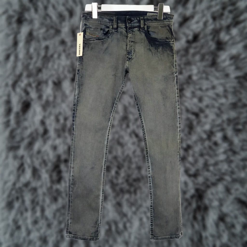 Diesel DIESEL Thavar Slim Skinny Stretch Jeans Men's W27/L30 Blue Faded Denim 0820D Size US 27 - 1 Thumbnail