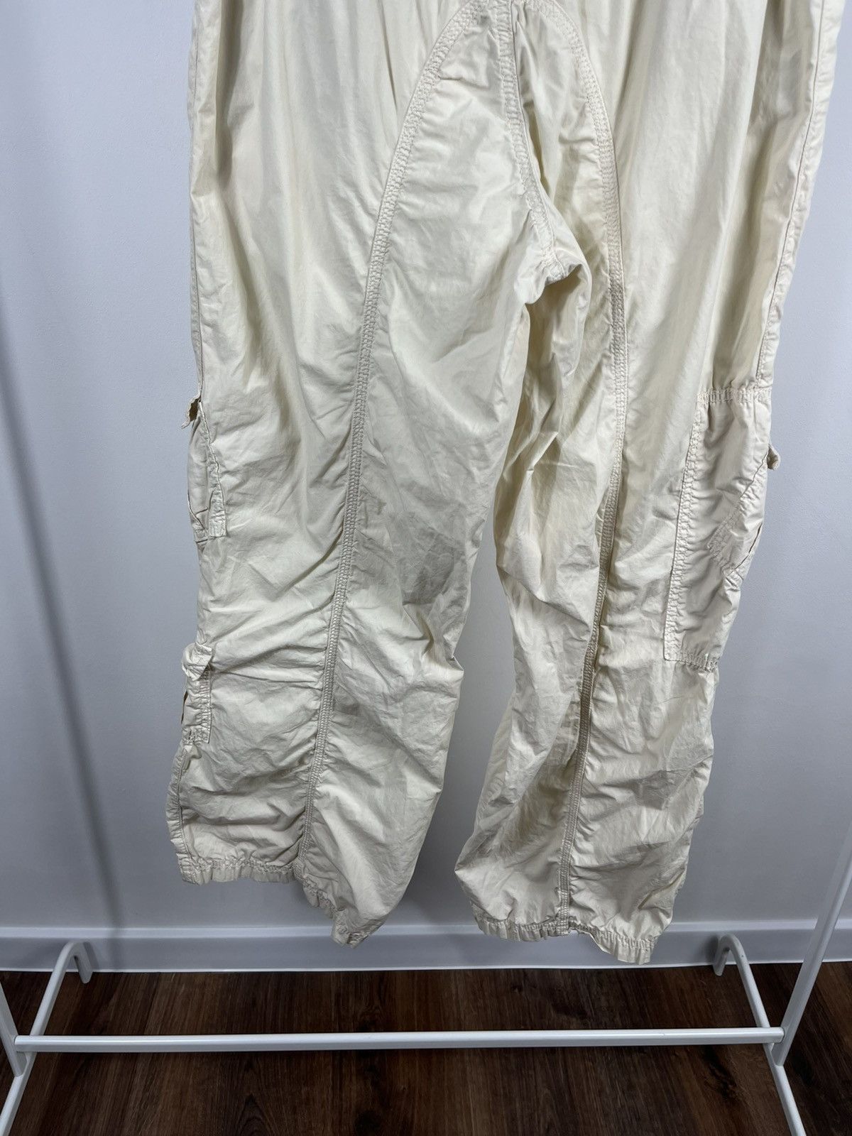 Bdg BDG Baggy Cargo Pants Cream Y2K Streetwear Size 32" / US 10 / IT 46 - 13 Thumbnail