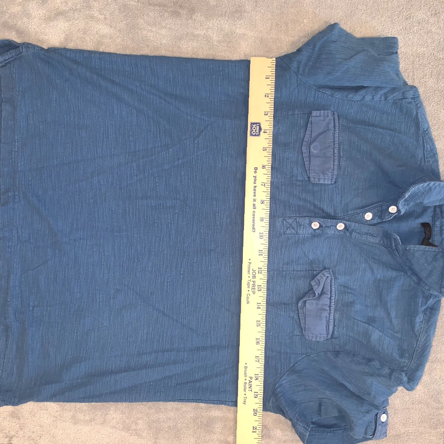 Kenneth Cole KENNETH COLE NEW YORK Polo Shirt Men Medium Blue Short Sleeve Collared Button-Down 90s Vintage No Size US M / EU 48-50 / 2 - 4 Thumbnail