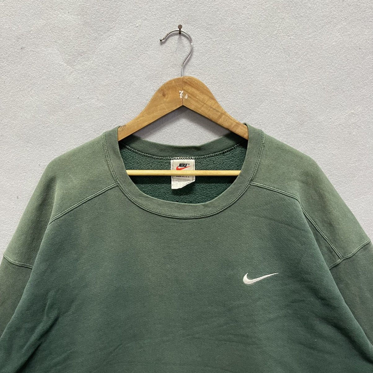 Nike Vintage Nike USA Made Swoosh Embroidered Sweatshirt XL Size US XL / EU 56 / 4 - 2 Thumbnail