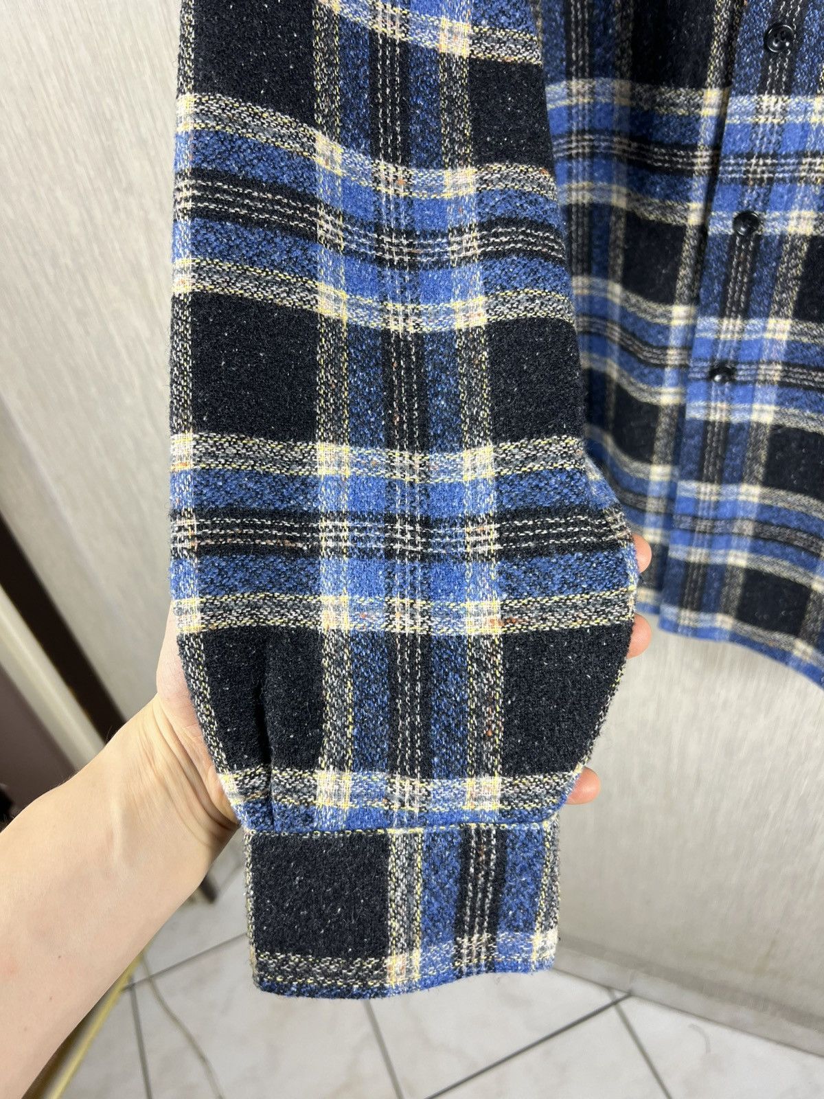 Kapital Vintage 90s Jean Maseric plaid knitted checked shirt retro Size US L / EU 52-54 / 3 - 15 Thumbnail