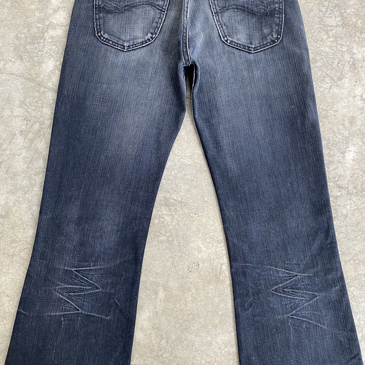 Lee Vintage Lee Faded Black Flared Denim Jeans Size US 34 / EU 50 - 16 Thumbnail