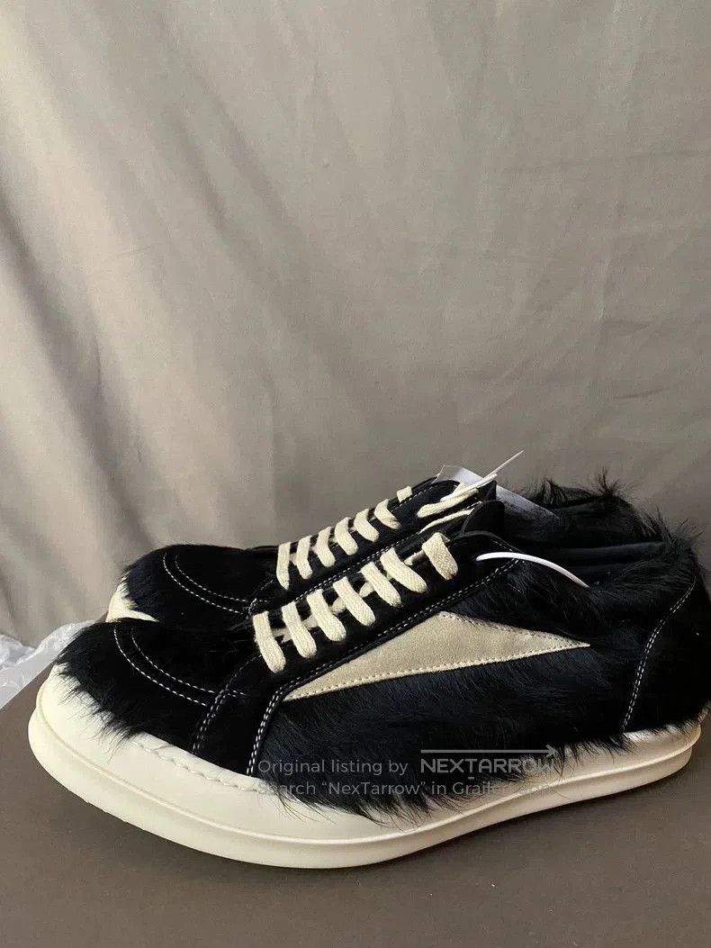 Rick Owens Rick Owens Black Hairy Summer Sneakers Size 44- Size US 10 / EU 43 - 1 Thumbnail
