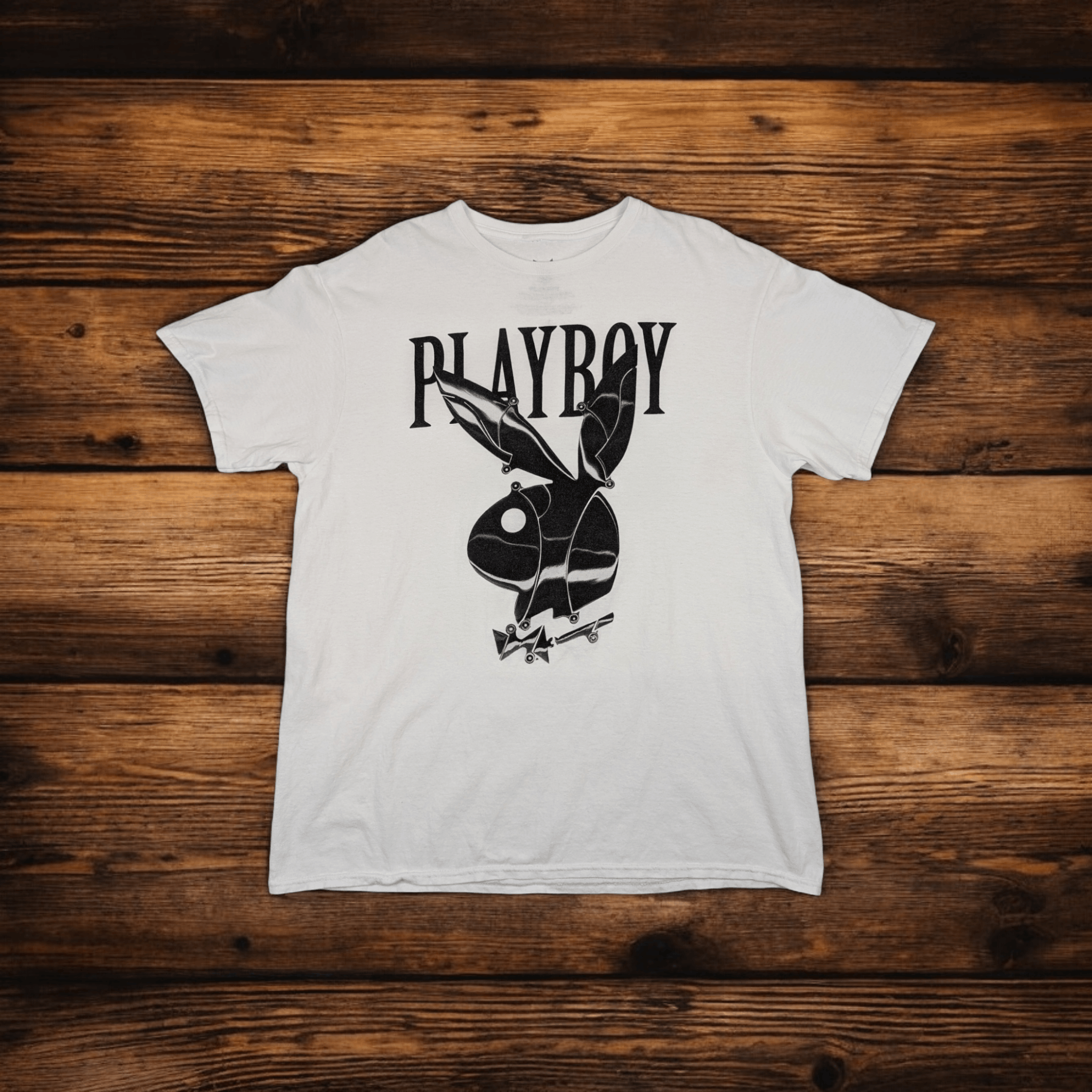 Playboy PLAYBOY Bunny Big Logo Graphic T-Shirt Size US L / EU 52-54 / 3 - 1 Thumbnail