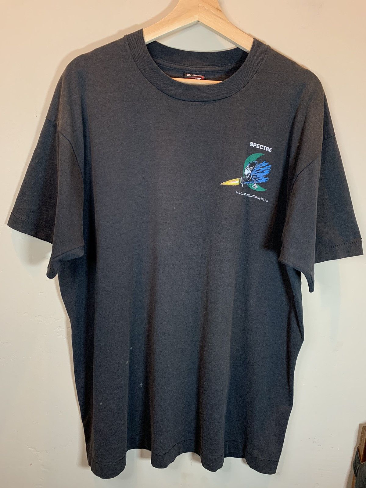 Vintage RARE* Vintage AC-130 Spectre Death Single Stitch Faded Shirt Size US XL / EU 56 / 4 - 2 Thumbnail