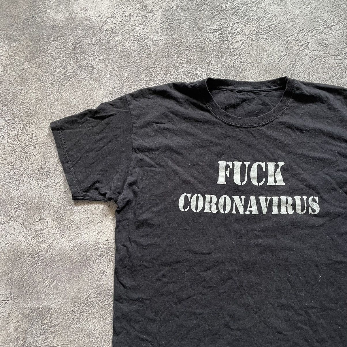 Vintage Vintage Y2K ADULT “ FUCK CORONAVIRUS SLOGAN “ FUNNY BuyTee Size US M / EU 48-50 / 2 - 4 Thumbnail