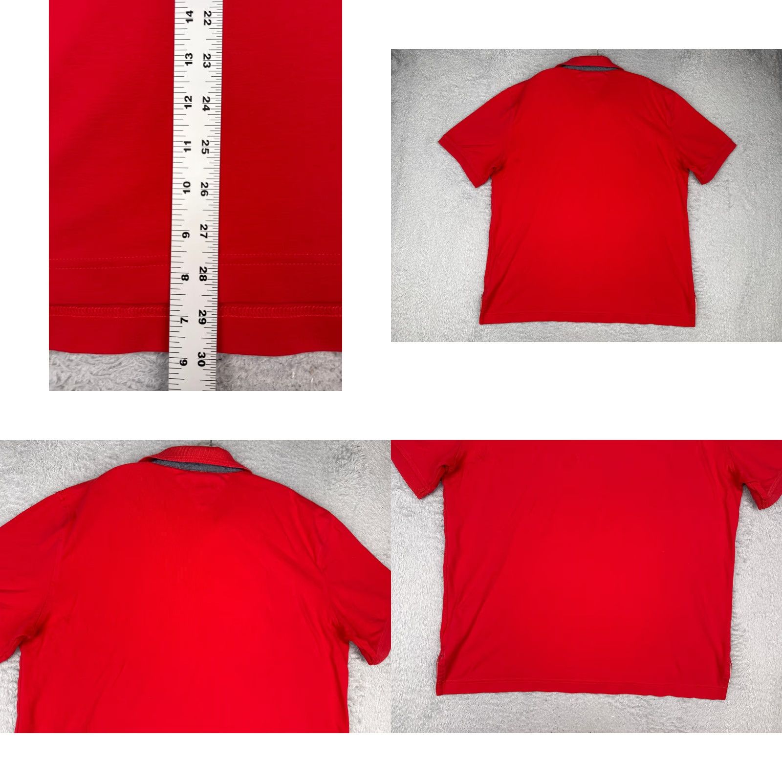 Tommy Hilfiger Tommy Hilfiger Polo Shirt Mens Adult Large Red 100% Cotton Short Sleeve Jersey Logo Modern Sports American Slim Vintage: No Size US L / EU 52-54 / 3 - 9 Thumbnail