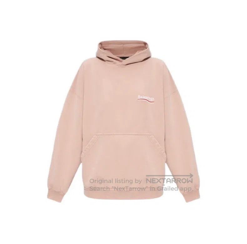 Balenciaga Balenciaga Logo Print Hooded Long Sleeve Sweatshirt Women' Size S / US 4 / IT 40 - 1 Thumbnail