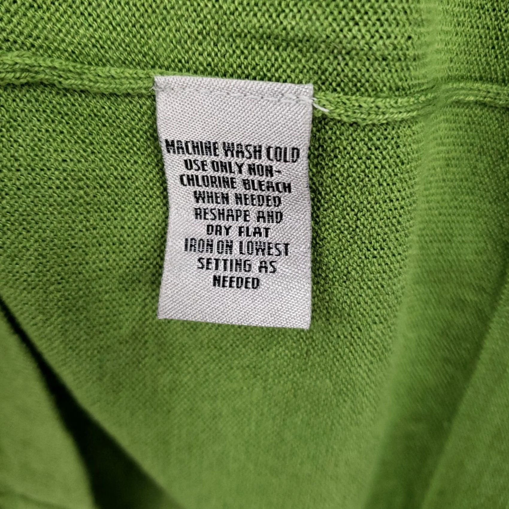 Worthington Worthington Blouse Womens L Green V-Neck Bell Sleeve 3/4 Knitted NWT Size L / US 10 / IT 46 - 7 Thumbnail