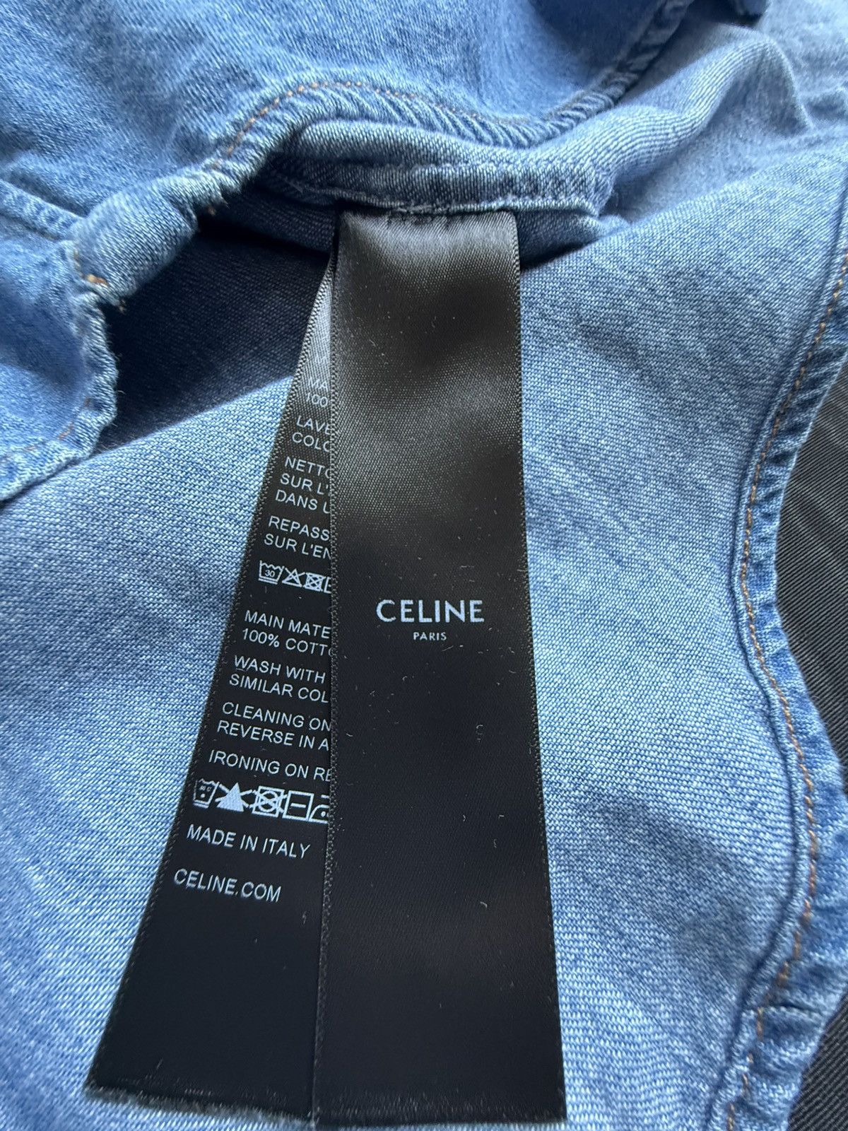 Celine FW20 Celine denim western shirt Hedi Slimane M grail union Size US M / EU 48-50 / 2 - 22 Thumbnail