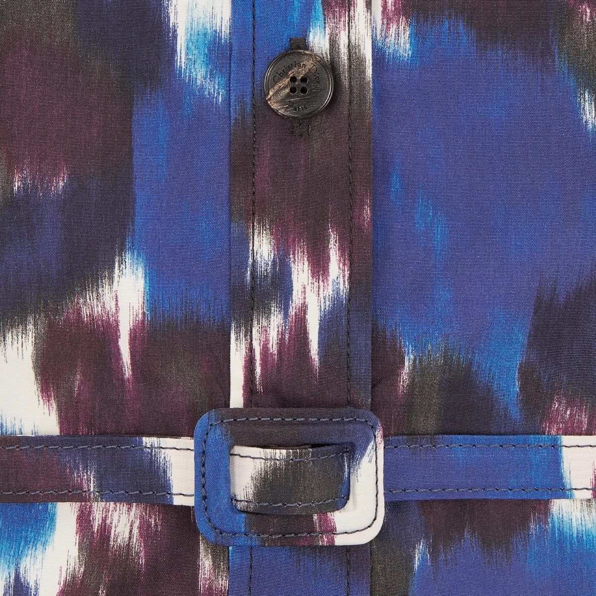 Dior o1bcso1str0225 Belted Shirt Dress in Multicolor Size M / US 6-8 / IT 42-44 - 3 Thumbnail