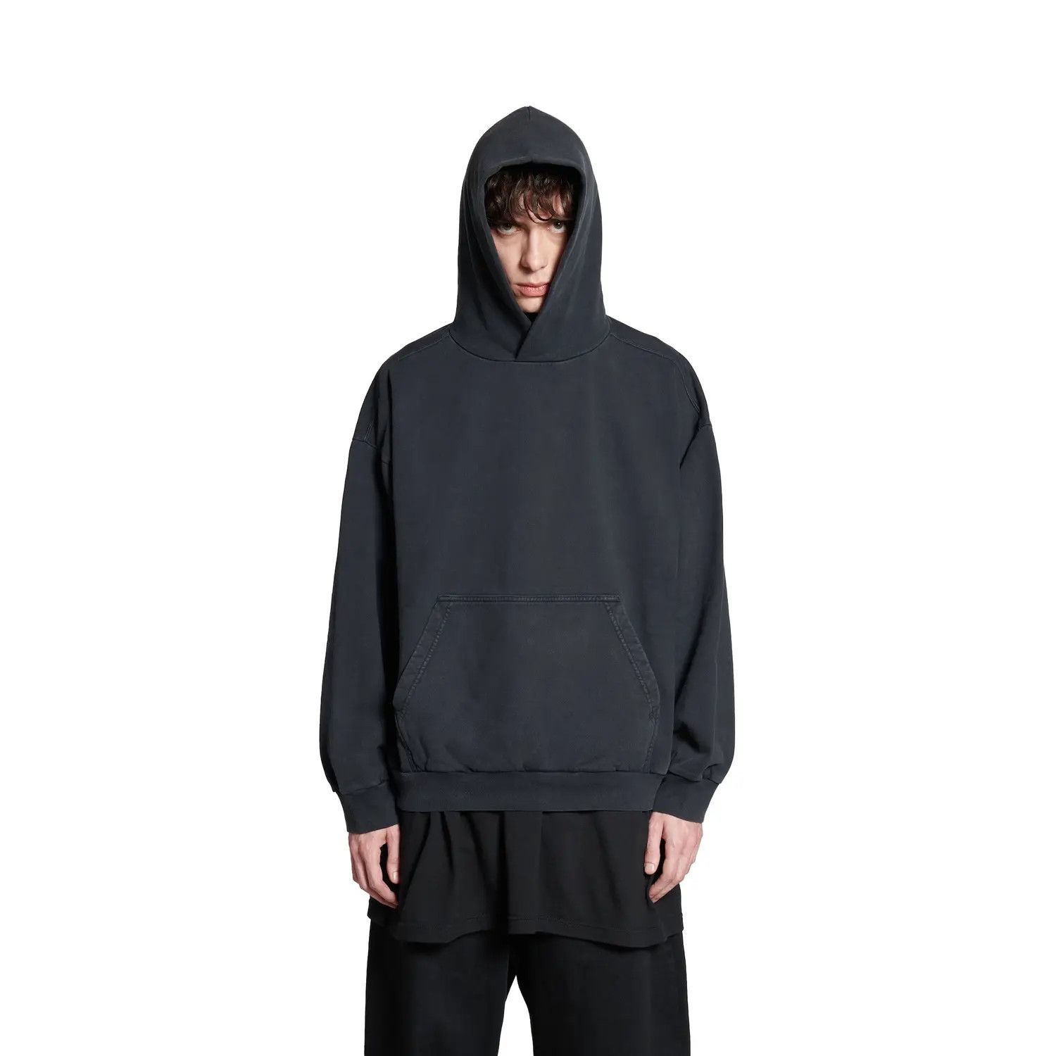 Balenciaga o1w1db10326 Hand-Drawn Hoodie Medium Fit In Black Size US S / EU 44-46 / 1 - 5 Thumbnail