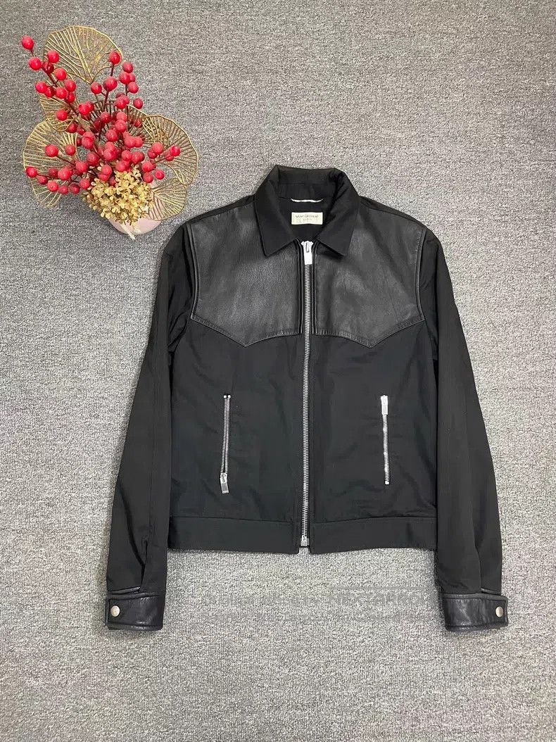 Saint Laurent Paris Saint Laurent Paris Sheepskin Double Zip Pocket Patchwork Size US S / EU 44-46 / 1 - 1 Thumbnail