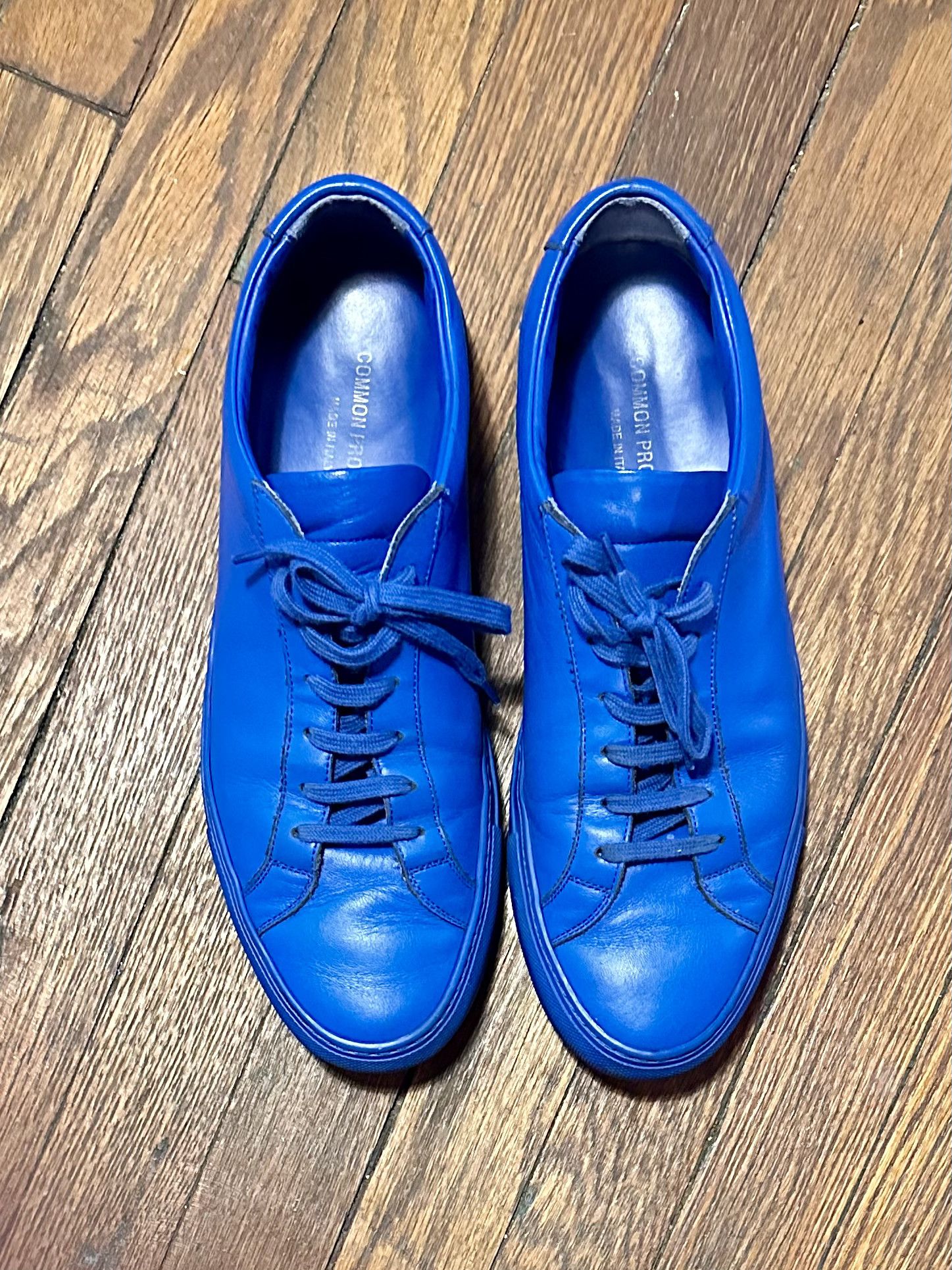 Common Projects Common Projects Achilles Low Blue 42/9 | Rare Monochrome Size US 9 / EU 42 - 2 Thumbnail