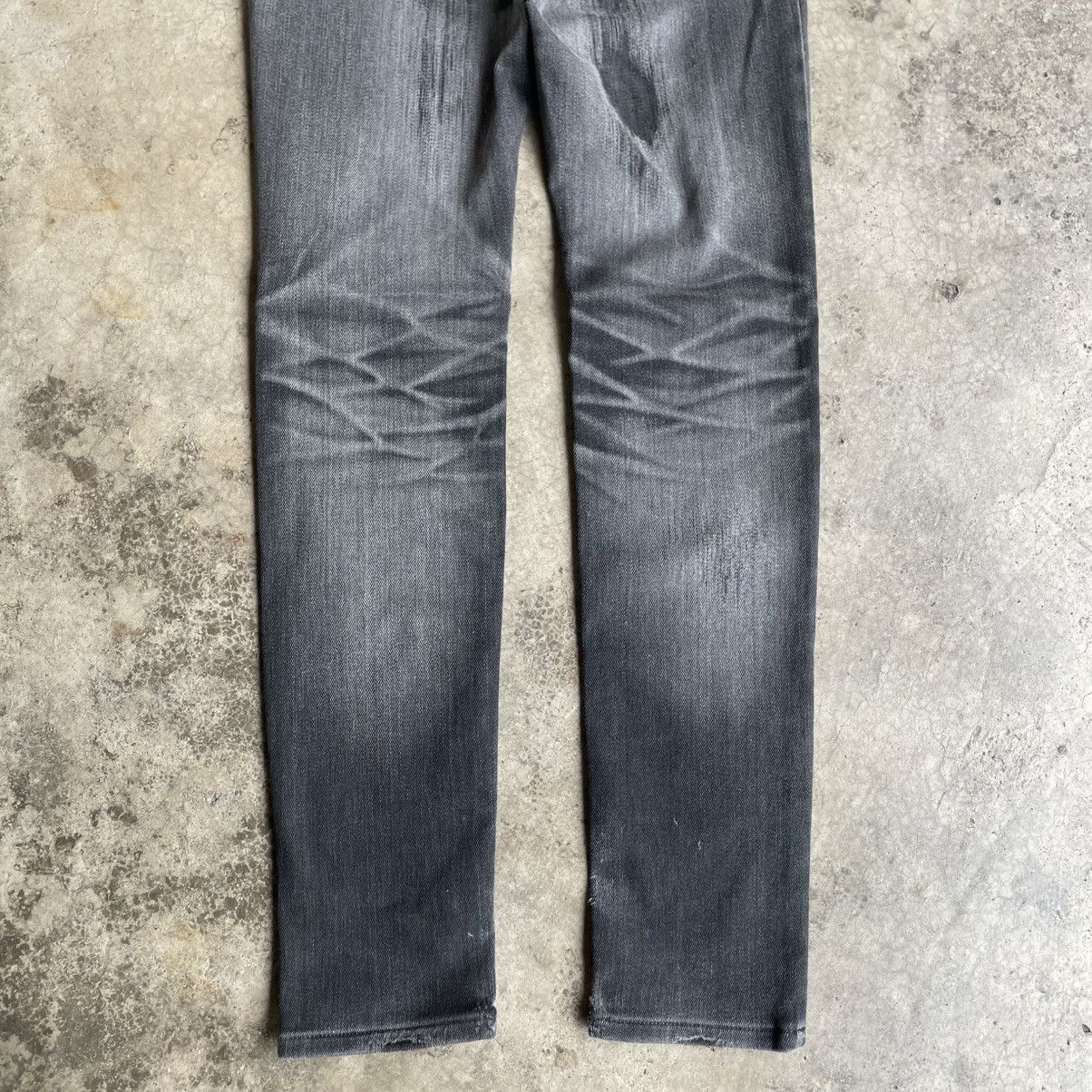 Edwin 🔥Vintage Edwin Washed Black Ripped Distress Skinny Jeans Size US 29 - 6 Thumbnail