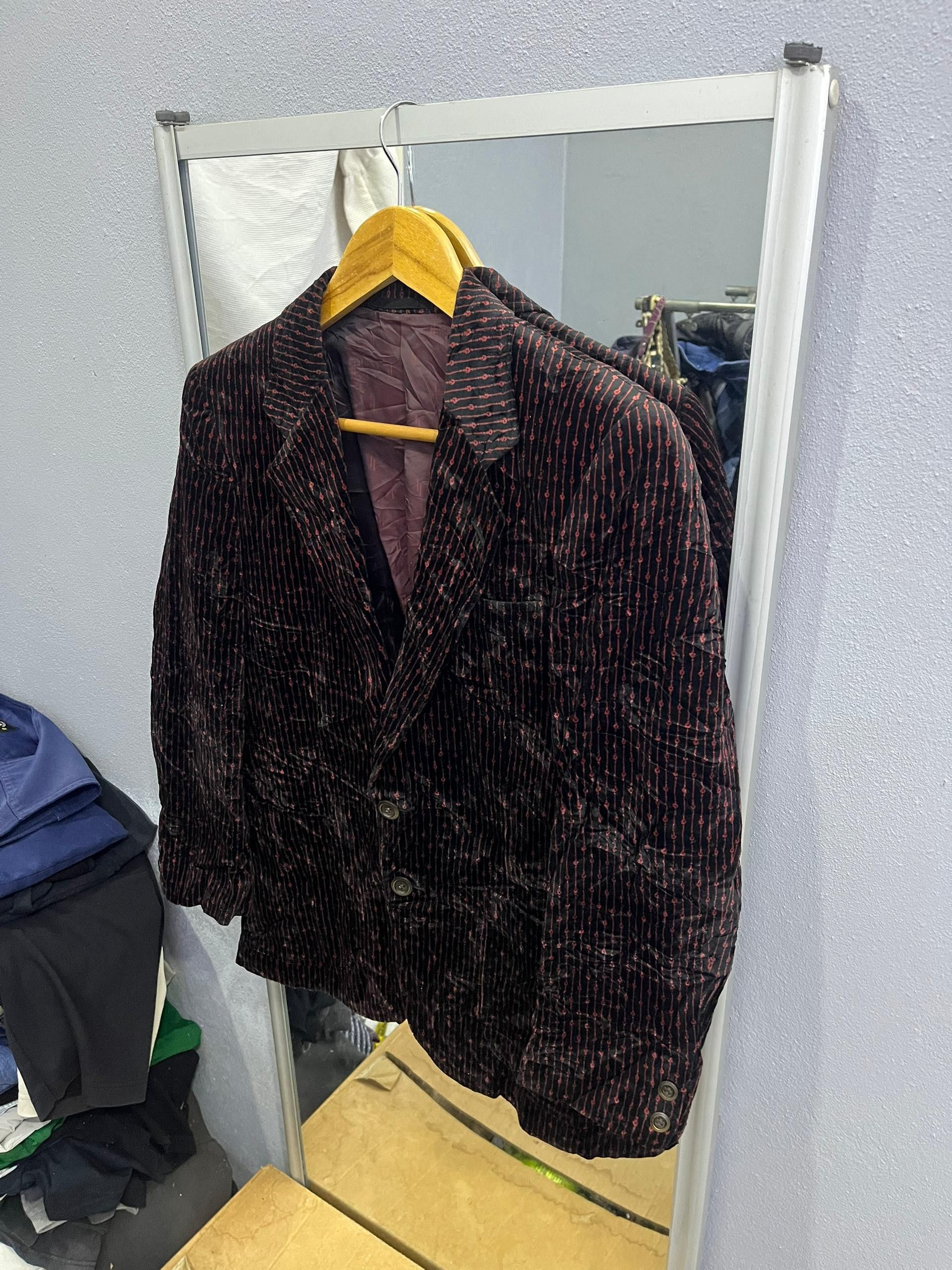 Japanese Brand Niedieck Brilliant Velvet Blazer German Fabric Size 38S - 2 Thumbnail