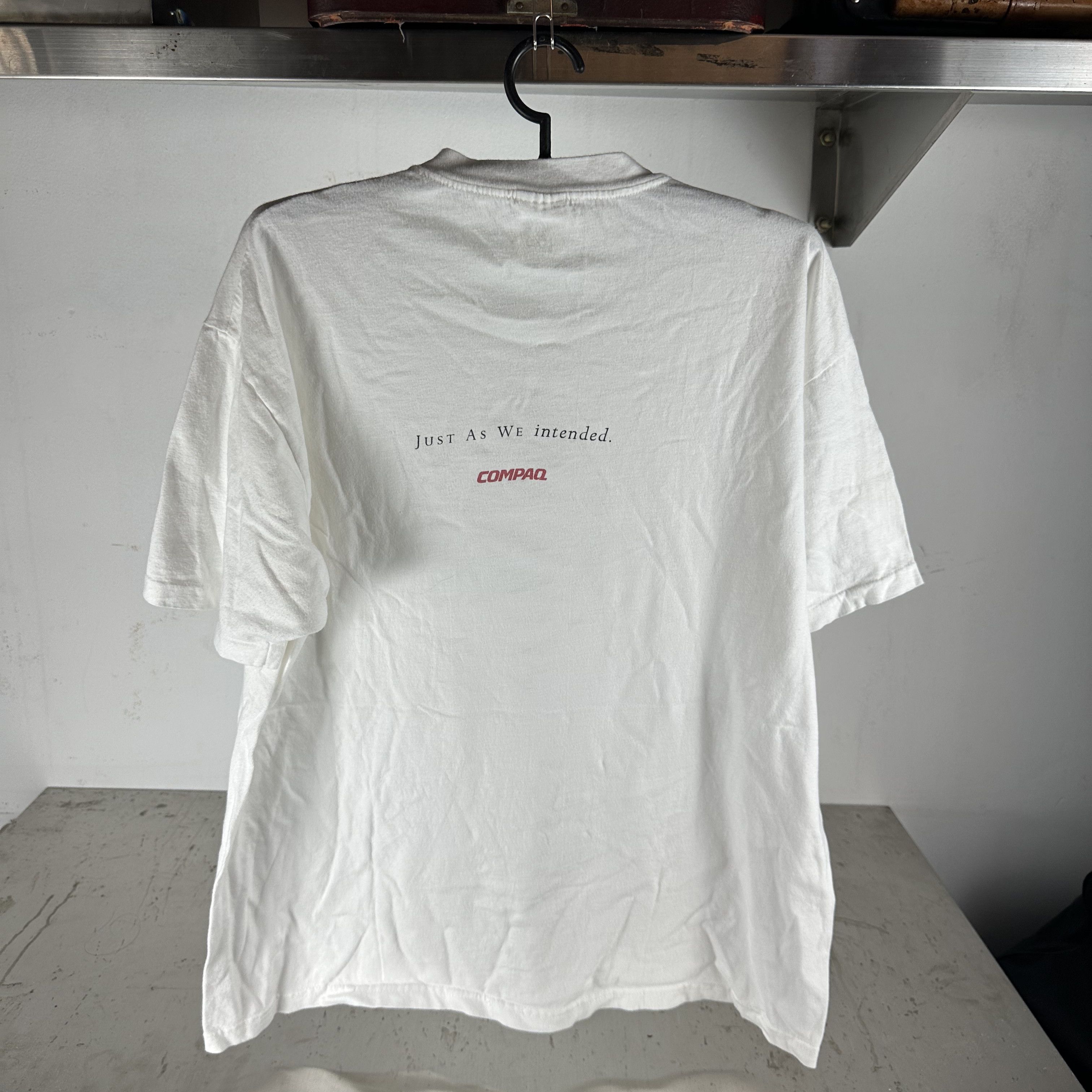 Vintage ​ 90s Compaq Software Just As We Intended Promo T-shirt Size US XL / EU 56 / 4 - 3 Thumbnail