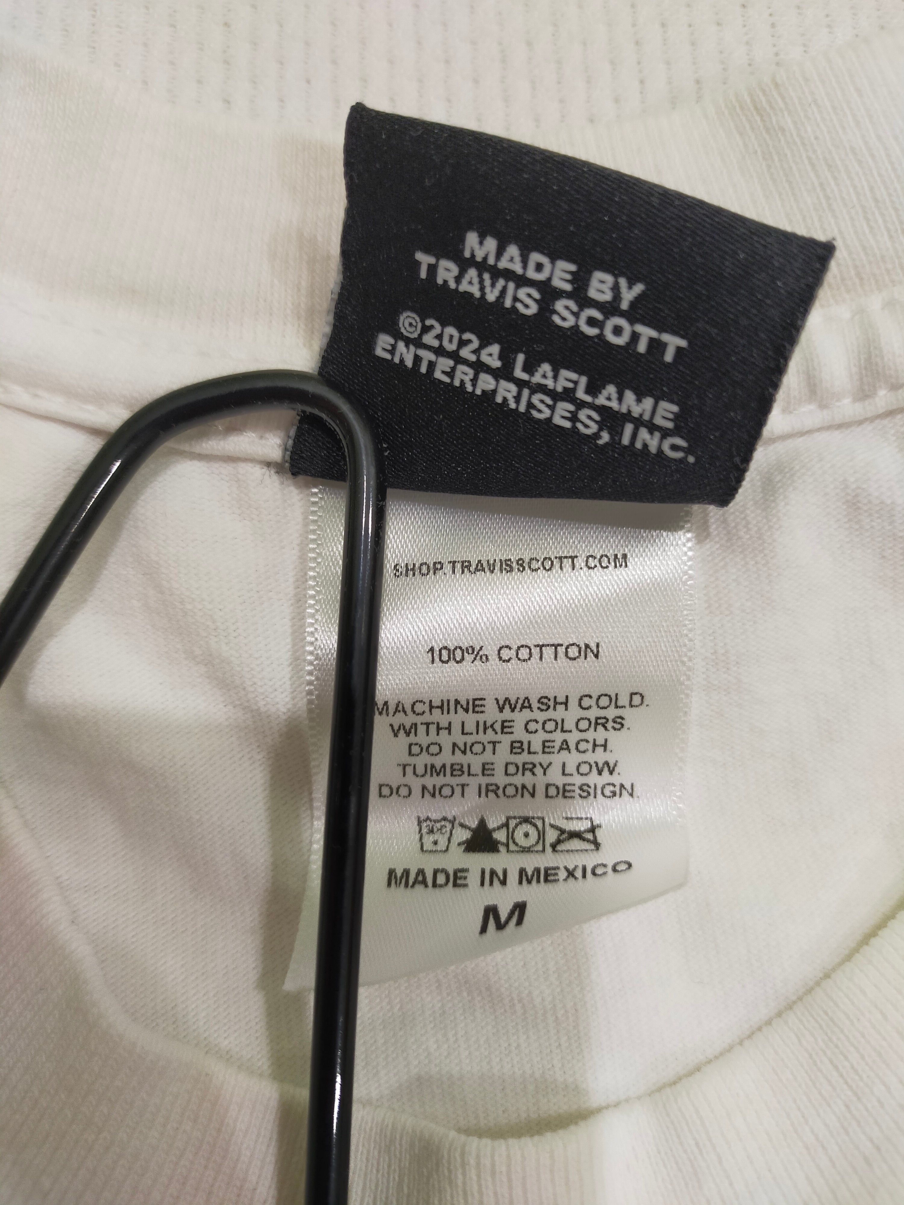Travis Scott Travis Scott Elkins Knights Utopia white shirt tour merch Size US M / EU 48-50 / 2 - 14 Thumbnail
