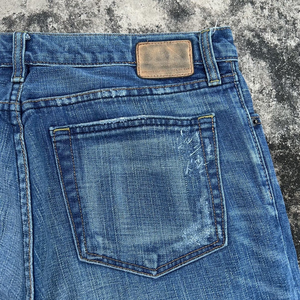 Japanese Brand Vintage 90s GAP BOOT FIT Blue Jeans Distressed Size US 36 / EU 52 - 12 Thumbnail