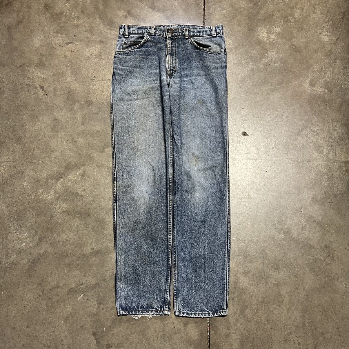 Levi's Vintage Levis Silver Tab Straight Fit Washed Denim Jeans 80s Size US 32 / EU 48 - 5 Thumbnail