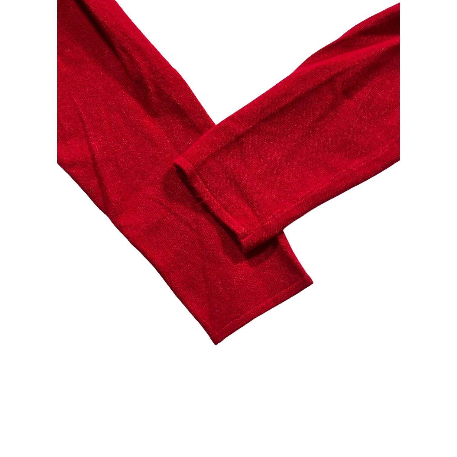 Calvin Klein Calvin Klein Red Turtleneck Geometric Design Eyelets Size SM Size S / US 4 / IT 40 - 2 Thumbnail