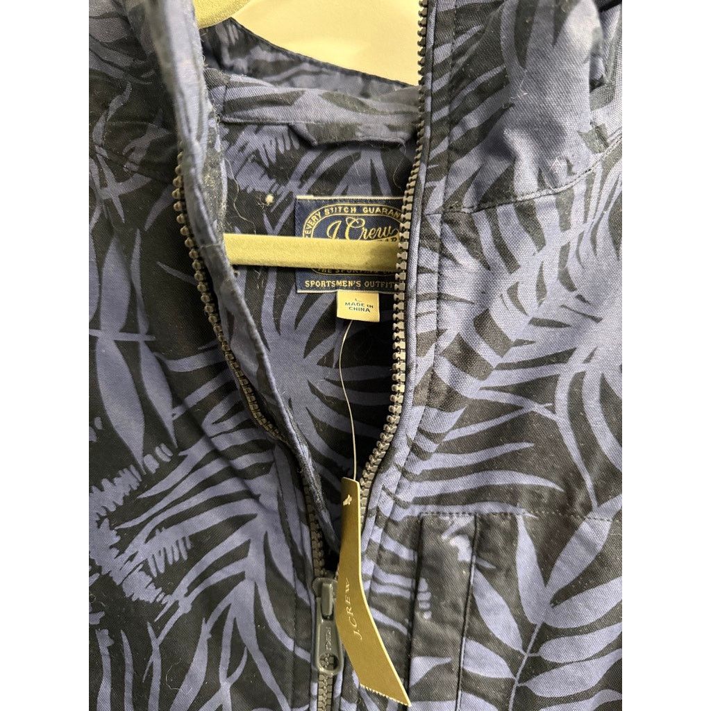 J.Crew J.Crew Tropical Print Hooded Zip Jacket — Size L Size US L / EU 52-54 / 3 - 4 Thumbnail
