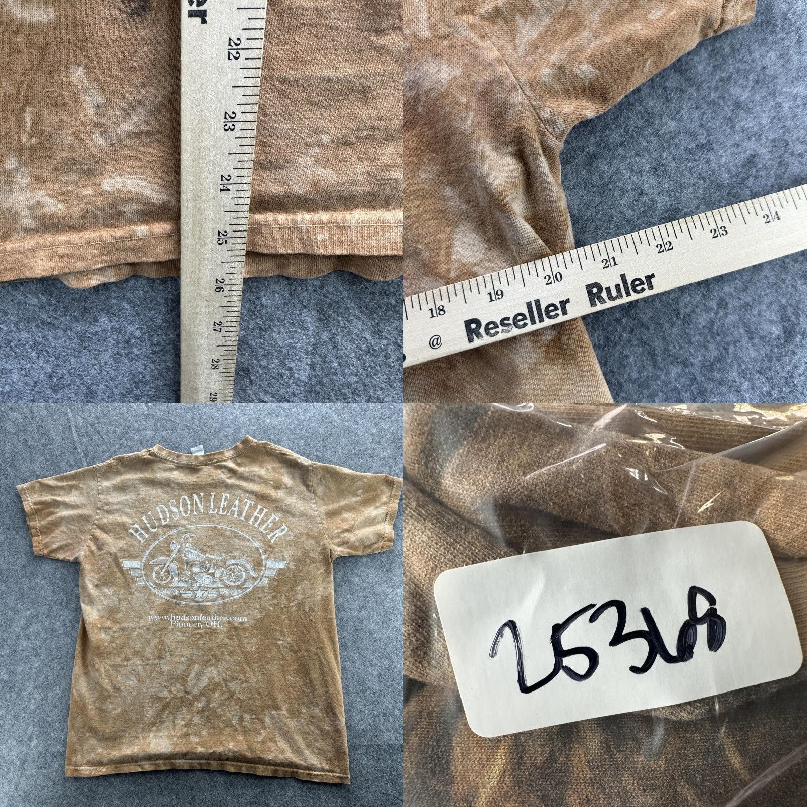 Hudson Vintage Hudson Leather T-Shirt Men Large Brown Eagle Graphic Biker Motorcycle 90s Size US L / EU 52-54 / 3 - 8 Thumbnail