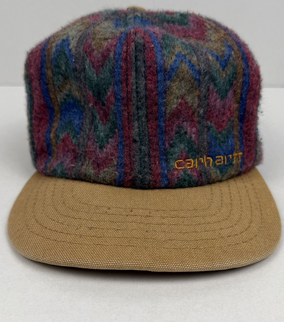 Carhartt Vintage 90s Carhartt Aztec Blanket Southwestern SnapBack Hat Size ONE SIZE - 6 Thumbnail