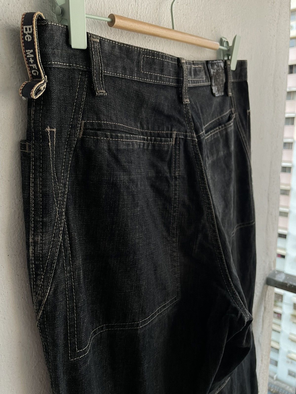 Designer × Marithe + Francois Girbaud Iconic 🔥 Marithe Francois Girbaud Side Tape Denim Pants Size US 30 / EU 46 - 20 Thumbnail