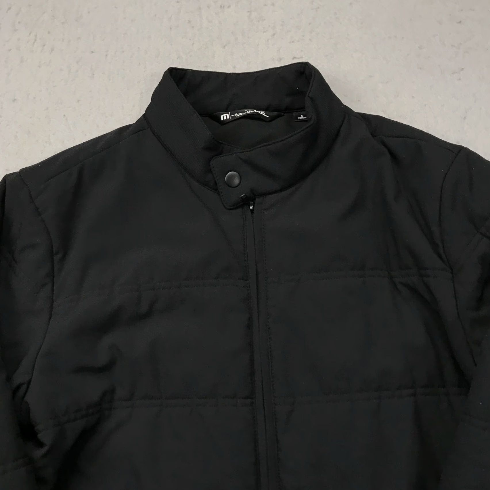 TravisMathew Travis Mathew Jacket Mens Small Black Interlude Puffer Long Sleeve Zip Outdoor Athletic Golf Casual Shirt Size US S / EU 44-46 / 1 - 2 Thumbnail