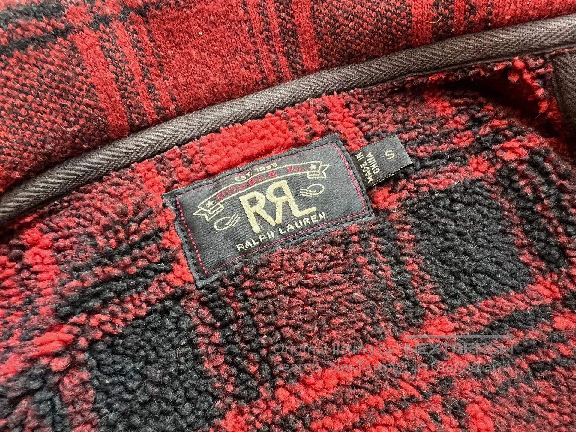 RRL Ralph Lauren RRL 1930s Vintage Red Plaid Jacket. Size US S / EU 44-46 / 1 - 3 Thumbnail